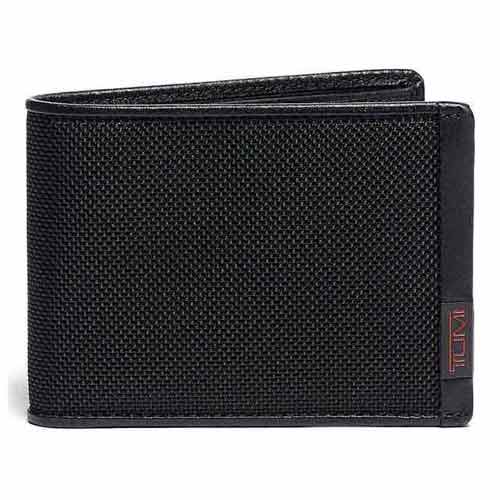 TUMI® - محفظة Alpha SLG مزدوجة قابلة للطي - أسود